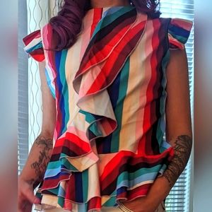 Aomei ruffled peplum top